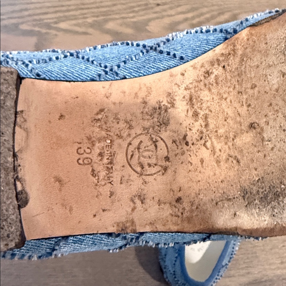 CHANEL Denim Quilted Ballet Flats - Picture 8 of 12